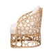 bali & pari Prisca Bohemian Light Honey Rattan Accent Chair - BSOModel 2-Light Honey Rattan-CC