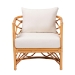 bali & pari Acelynn Bohemian Light Honey Rattan Arm Chair - BSOModel 3-Light Honey Rattan-CC