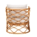 bali & pari Acelynn Bohemian Light Honey Rattan Arm Chair - BSOModel 3-Light Honey Rattan-CC