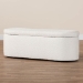 Baxton Studio Lavina Modern White Teddy-Bear Fabric Storage Bench - BSOBBT3212.11 A2-White-Bench