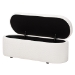 Baxton Studio Lavina Modern White Teddy-Bear Fabric Storage Bench - BSOBBT3212.11 A2-White-Bench