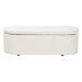 Baxton Studio Lavina Modern White Teddy-Bear Fabric Storage Bench - BSOBBT3212.11 A2-White-Bench