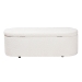 Baxton Studio Lavina Modern White Teddy-Bear Fabric Storage Bench - BSOBBT3212.11 A2-White-Bench