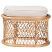 bali & pari Ladonna Bohemian Natural Rattan Ottoman Footstool - BSOWS072-Natural Rattan-Stool