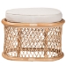 bali & pari Ladonna Bohemian Natural Rattan Ottoman Footstool - BSOWS072-Natural Rattan-Stool