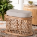 bali & pari Ladonna Bohemian Natural Rattan Ottoman Footstool - BSOWS072-Natural Rattan-Stool
