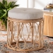 bali & pari Hachiro Bohemian Natural Rattan Ottoman Footstool - BSOWS073-Natural Rattan-Stool