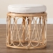 bali & pari Hachiro Bohemian Natural Rattan Ottoman Footstool - BSOWS073-Natural Rattan-Stool