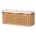 bali & pari Ishana Bohemian Natural Rattan Storage Bench