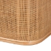 bali & pari Ishana Bohemian Natural Rattan Storage Bench - BSOWS075/Open Square-Natural Rattan-Bench
