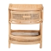 bali & pari Divitia Bohemian Natural Rattan 1-Drawer Nightstand - BSOWS065-Natural Rattan-NS