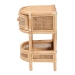 bali & pari Divitia Bohemian Natural Rattan 1-Drawer Nightstand - BSOWS065-Natural Rattan-NS