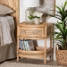 bali & pari Divitia Bohemian Natural Rattan 1-Drawer Nightstand - BSOWS065-Natural Rattan-NS