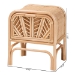 bali & pari Carabella Bohemian Natural Rattan 1-Drawer Nightstand - BSOWS066-Natural Rattan-NS