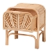 bali & pari Carabella Bohemian Natural Rattan 1-Drawer Nightstand - BSOWS066-Natural Rattan-NS