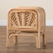 bali & pari Carabella Bohemian Natural Rattan 1-Drawer Nightstand - BSOWS066-Natural Rattan-NS