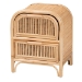 bali & pari Adrika Bohemian Natural Rattan 2-Drawer Nightstand