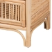 bali & pari Adrika Bohemian Natural Rattan 2-Drawer Nightstand - BSOWS051-Natural Rattan-NS