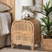bali & pari Adrika Bohemian Natural Rattan 2-Drawer Nightstand - BSOWS051-Natural Rattan-NS