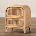 bali & pari Adrika Bohemian Natural Rattan 2-Drawer Nightstand - BSOWS051-Natural Rattan-NS
