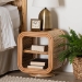 bali & pari Bethari Bohemian Natural Rattan Nightstand - BSOWS056-Natural Rattan-NS
