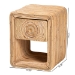 bali & pari Rosina Bohemian Natural Rattan 1-Drawer Nightstand - BSOWS057-Natural Rattan-NS