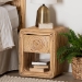 bali & pari Rosina Bohemian Natural Rattan 1-Drawer Nightstand - BSOWS057-Natural Rattan-NS