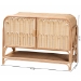 bali & pari Gitano Bohemian Natural Rattan 2-Door Storage Cabinet - BSOWS085-B-Natural Rattan-Cabinet