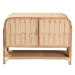 bali & pari Gitano Bohemian Natural Rattan 2-Door Storage Cabinet - BSOWS085-B-Natural Rattan-Cabinet