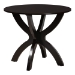 Baxton Studio April Modern Grey Fabric and Dark Brown Finished Wood 5-Piece Dining Set - BSOMirela-Grey/Dark Brown-5PC Dining Set