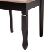 Baxton Studio Leda Modern Sand Fabric and Dark Brown Finished Wood 5-Piece Dining Set - BSOLeda-Sand/Dark Brown-5PC Dining Set