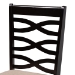 Baxton Studio Ariane Modern Sand Fabric and Dark Brown Finished Wood 5-Piece Dining Set - BSOBetty-Sand/Dark Brown-5PC Dining Set