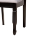 Baxton Studio Darina Modern Grey Fabric and Dark Brown Finished Wood 5-Piece Dining Set - BSOEsme-Grey/Dark Brown-5PC Dining Set