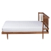 Baxton Studio Calderon Retro-Modern Walnut Brown Finished Wood Queen Size Platform Bed - BSOMG0116-Walnut- Queen