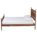 Baxton Studio Deance Retro-Modern Walnut Brown Finished Wood Queen Size Platform Bed - BSOMG0206-Walnut-Queen