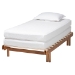 Baxton Studio Bolivia Mid-Century Modern Walnut Brown Wood Expandable Twin to King Bed Frame - BSOMG0036-2-Walnut-Extension Bed