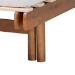 Baxton Studio Bolivia Mid-Century Modern Walnut Brown Wood Expandable Twin to King Bed Frame - BSOMG0036-2-Walnut-Extension Bed