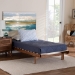 Baxton Studio Bolivia Mid-Century Modern Walnut Brown Wood Expandable Twin to King Bed Frame - BSOMG0036-2-Walnut-Extension Bed