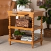 Baxton Studio Imogene Retro-Modern Walnut Brown Finished Wood End Table - BSOJY23A427-Brown Wooden-ET