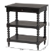 Baxton Studio Imogene Retro-Modern Black Wood End Table - BSOJY23A428-Black Wooden-ET