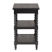 Baxton Studio Imogene Retro-Modern Black Wood End Table - BSOJY23A428-Black Wooden-ET