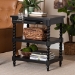 Baxton Studio Imogene Retro-Modern Black Wood End Table - BSOJY23A428-Black Wooden-ET