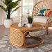 bali & pari Eldon Bohemian Honey Rattan Coffee Table - BSOEldon-Light Honey Rattan-Large-CT