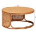 bali & pari Eldon Bohemian Honey Rattan Coffee Table - BSOEldon-Light Honey Rattan-Large-CT