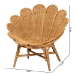 bali & pari Blossom Bohemian Honey Rattan Accent Flower Chair - BSOBlossom-Light Honey Rattan-CC