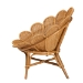 bali & pari Blossom Bohemian Honey Rattan Accent Flower Chair - BSOBlossom-Light Honey Rattan-CC