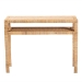 bali & pari Kalimantan Bohemian Light Honey Rattan and Acacia Wood Console Table - BSOKALIMANTAN-Rattan-Console Table