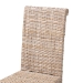 bali & pari Santiago Bohemian Grey Natural Kubu Rattan and Mango Wood Dining Chair - BSOMD-29540-Grey Natural-DC