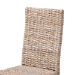 bali & pari Nevina Bohemian Grey Kubu Rattan and Mango Wood Dining Chair - BSOMD-29605/Desy Kubu-Grey Natural-DC