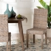 bali & pari Nevina Bohemian Grey Kubu Rattan and Mango Wood Dining Chair - BSOMD-29605/Desy Kubu-Grey Natural-DC